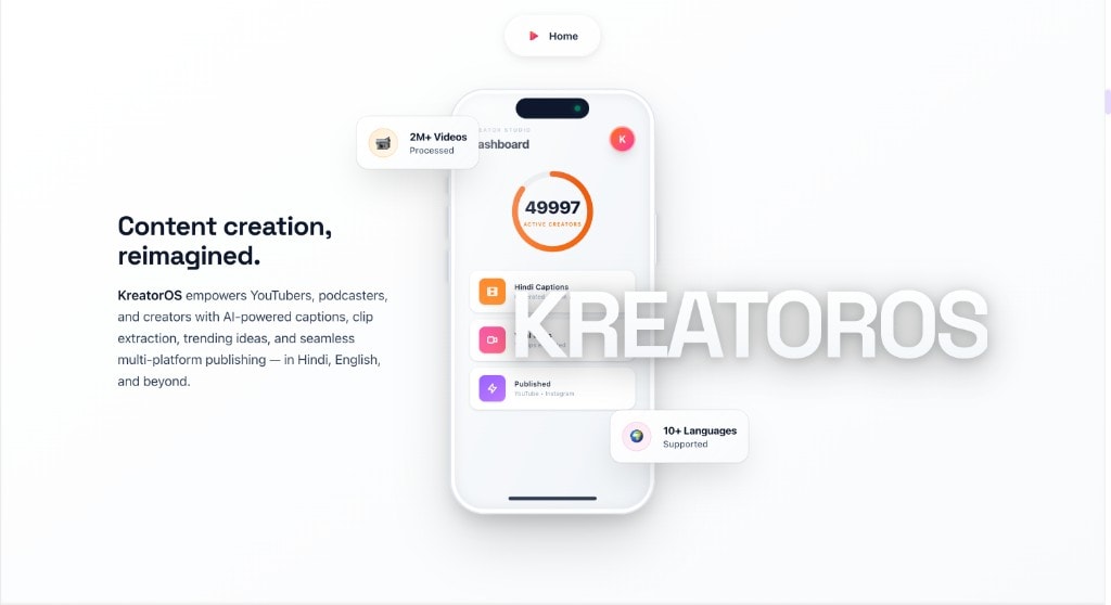 KreatorOS — Content creation, reimagined